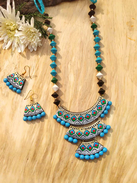 Handcrafted Terracotta Jewellery Set
